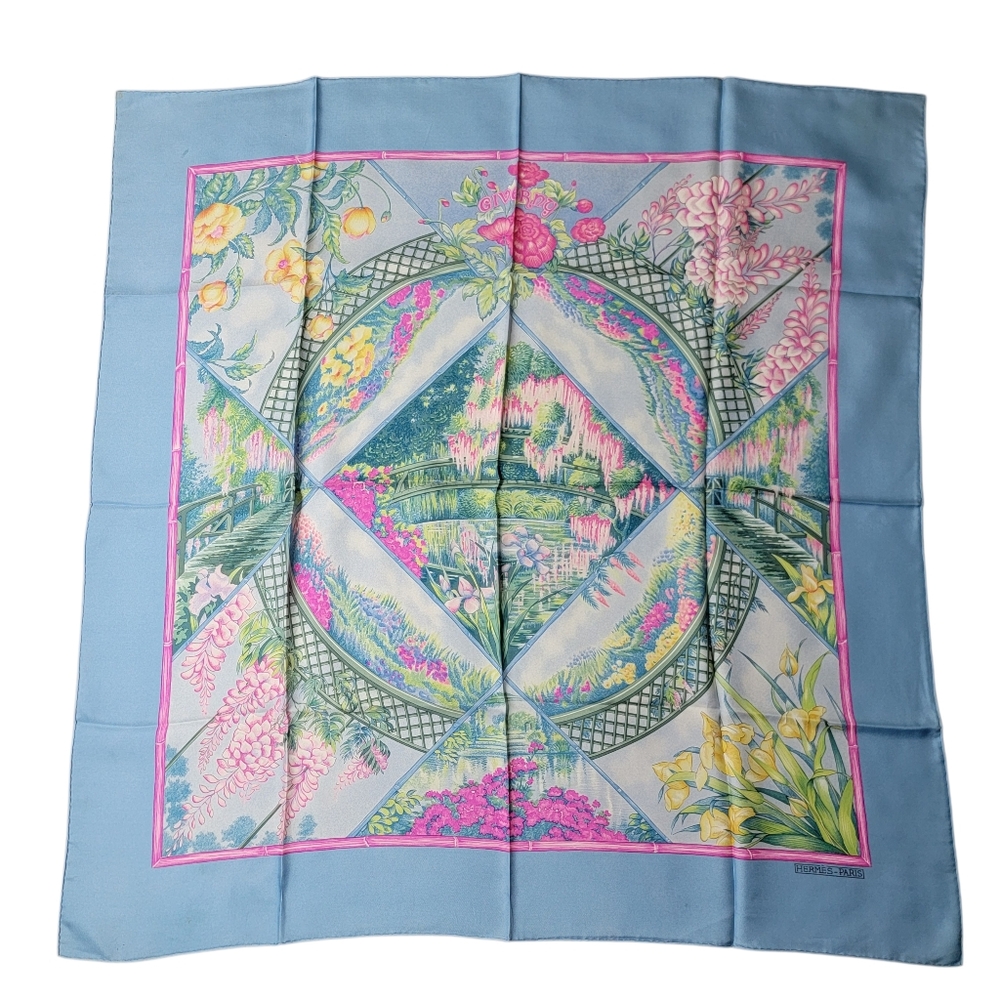 Hermes 'Giverny' 100% Silk Scarf